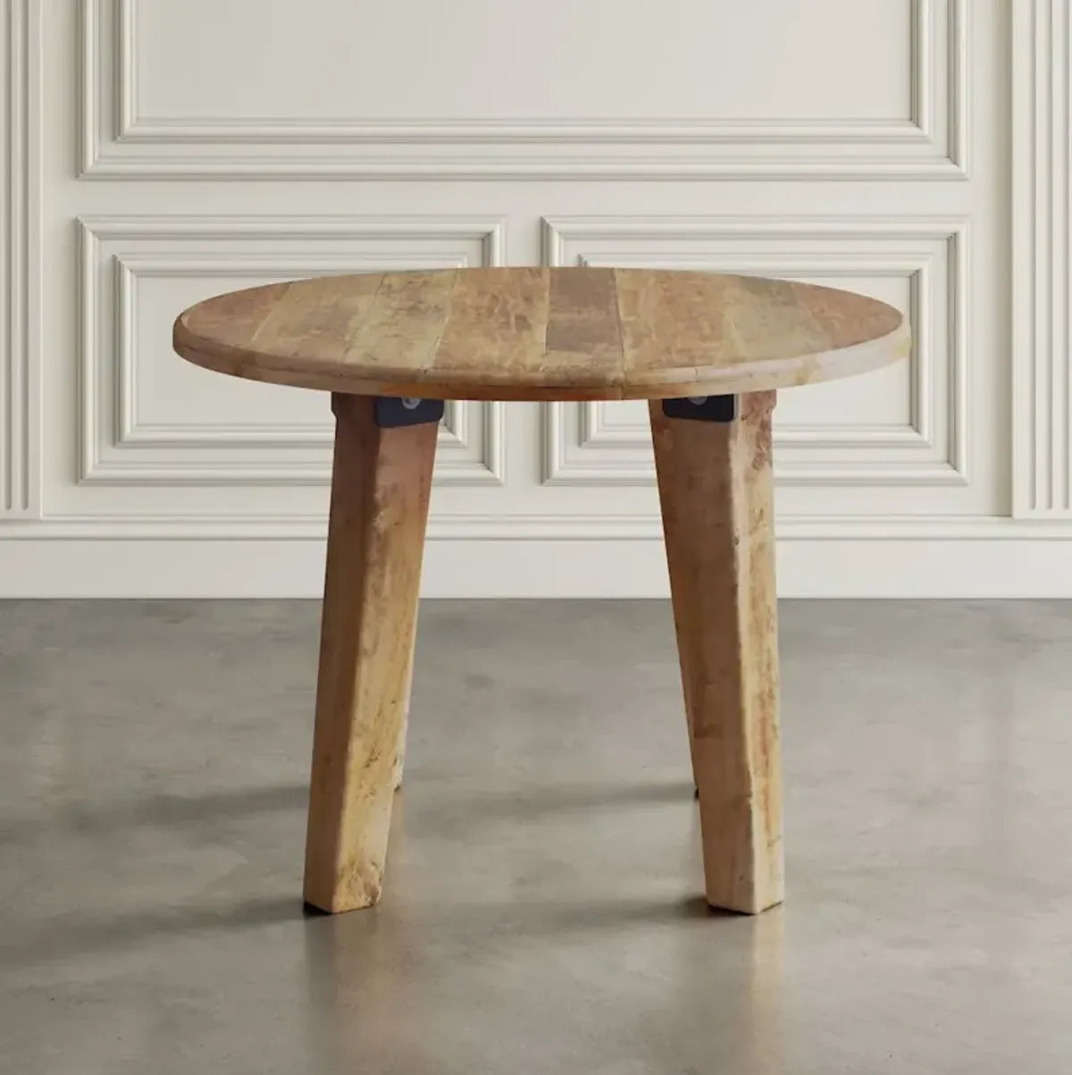 Jofran Reclamation 42 Rustic Reclaimed Solid Wood Round Dining Table