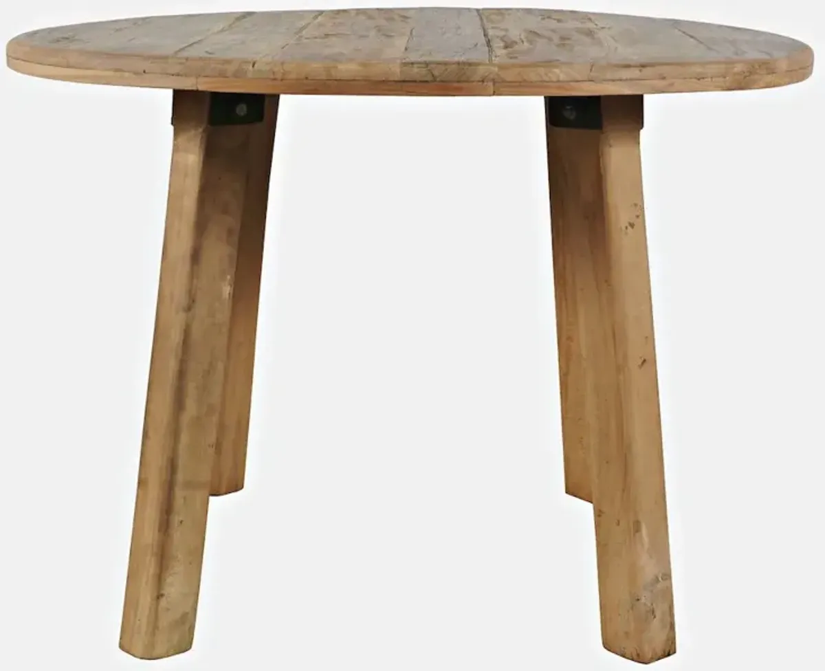 Jofran Reclamation 42 Rustic Reclaimed Solid Wood Round Dining Table