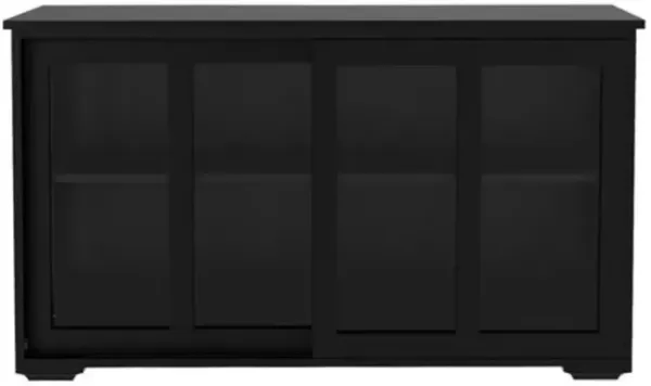 Contemporary Kitchen Cabinet with Enclosed Storage and Sleek Design