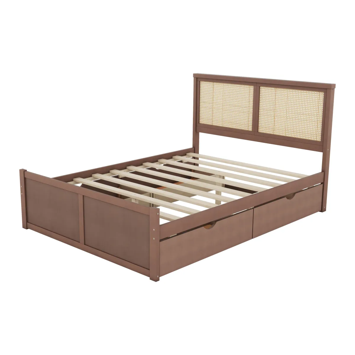 Merax Wood Storage Platform Bed with 4 Drawers