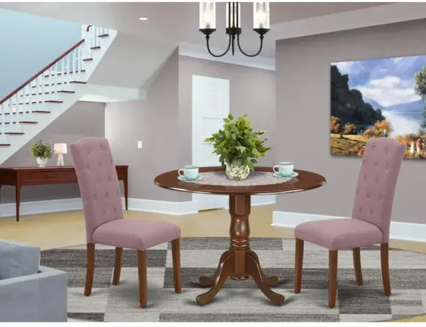 East West Furniture Dining Room Set Mahogany