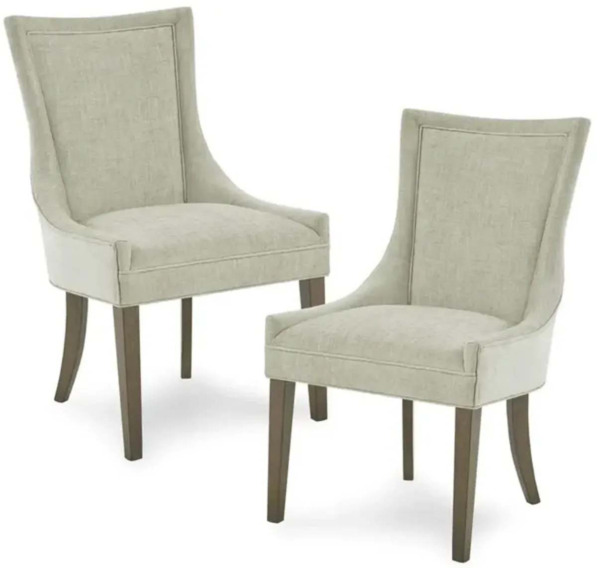 Belen Kox Set of 2 Light Grey Multi Dining Side Chairs, Belen Kox