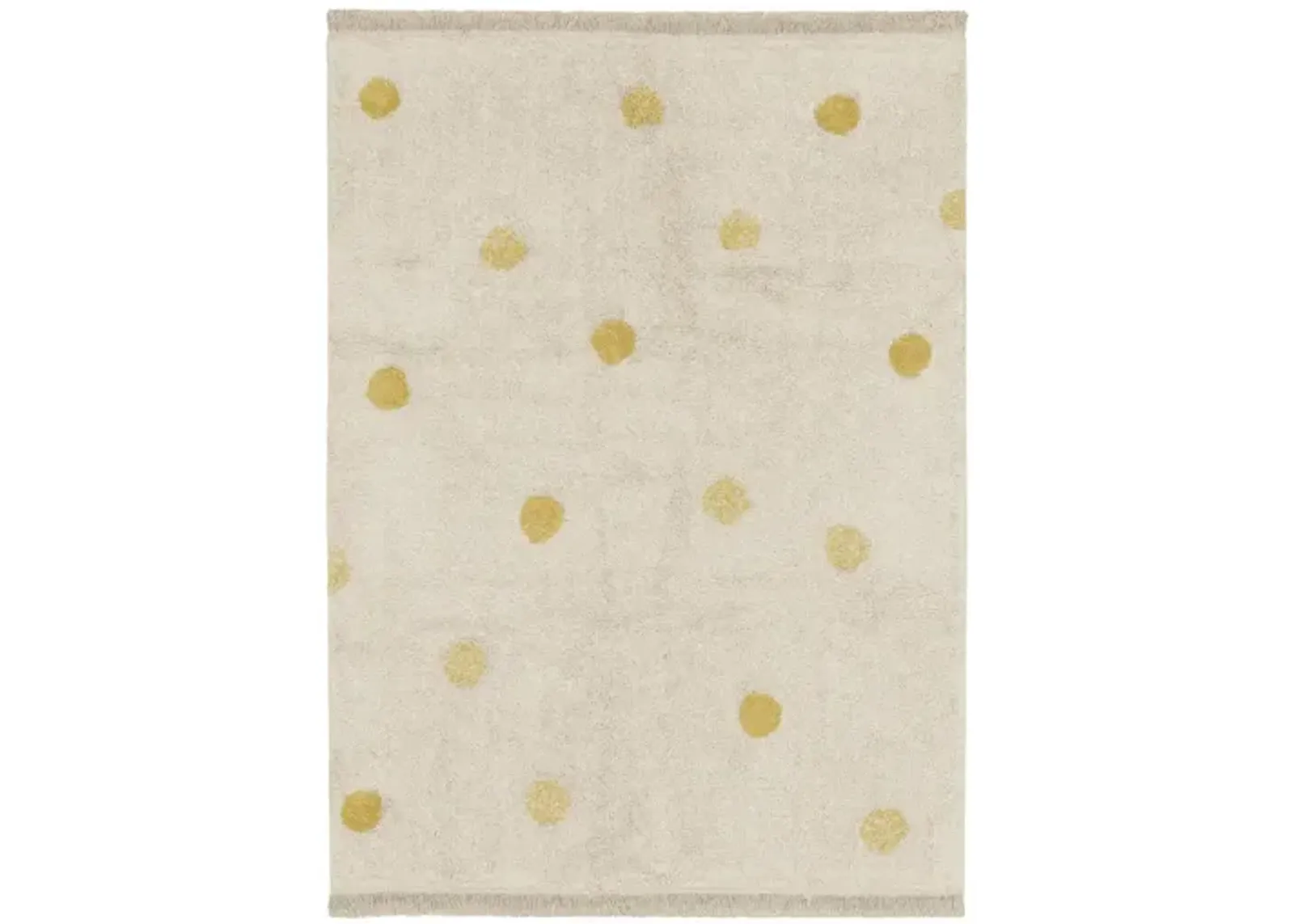 Washable rug Hippy Dots Honey