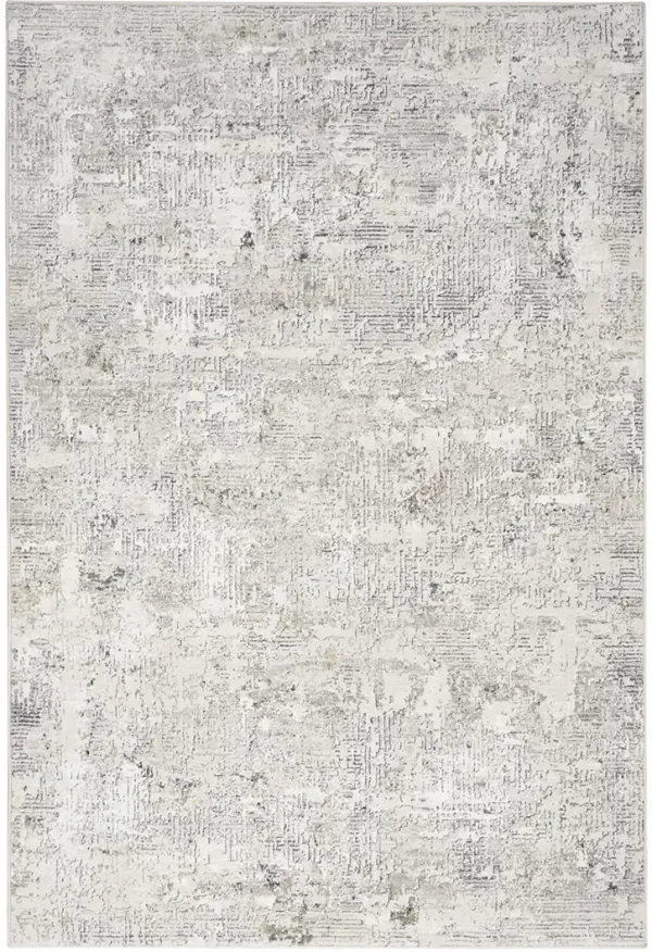 Distinctive DSV03 Ivory/Gray/Blue 7'10" x 9'10" Rug