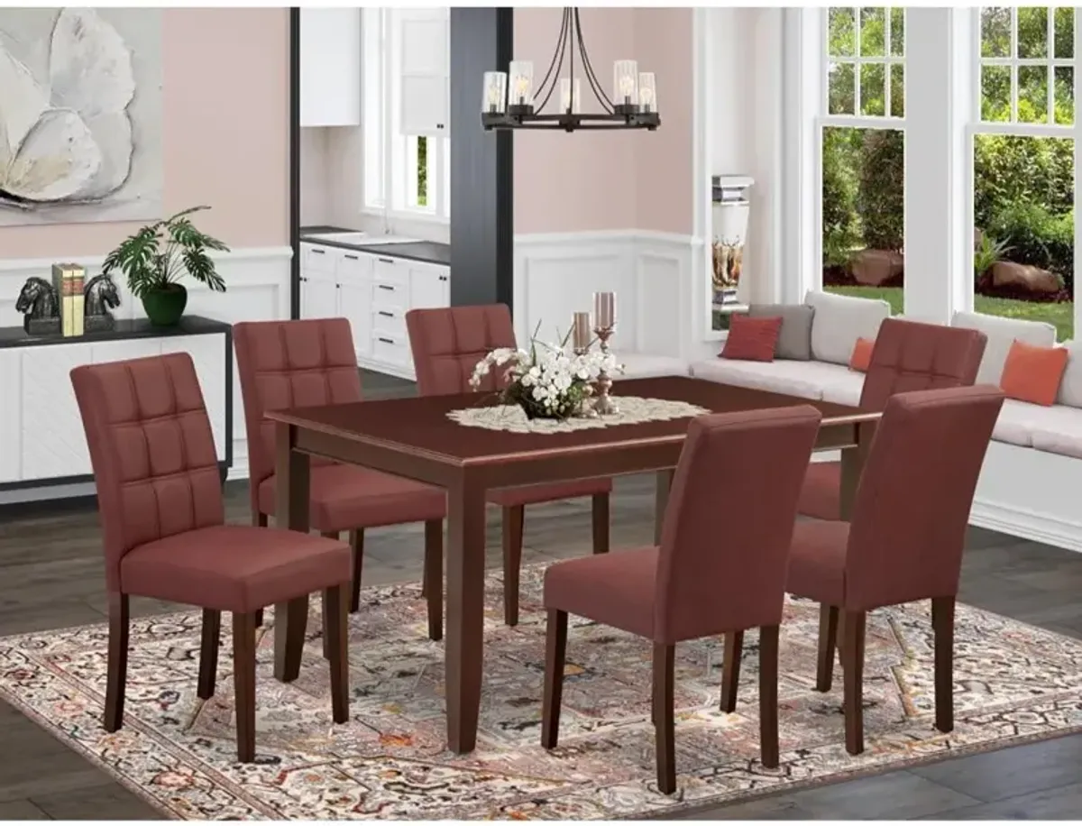 7 Piece Table Set consists A Modern Dining Table