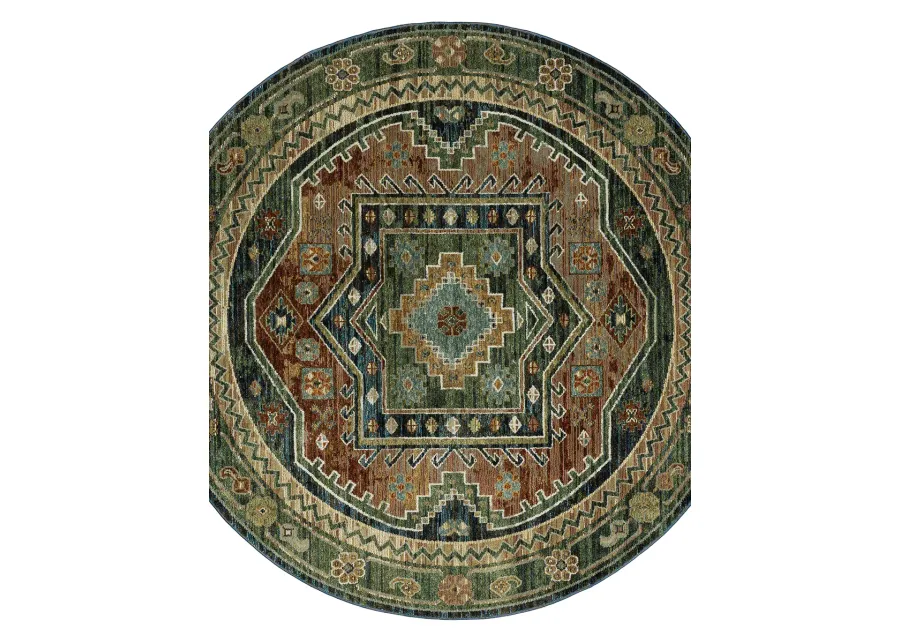 Andorra 7'10" x 10'10" Blue Rug