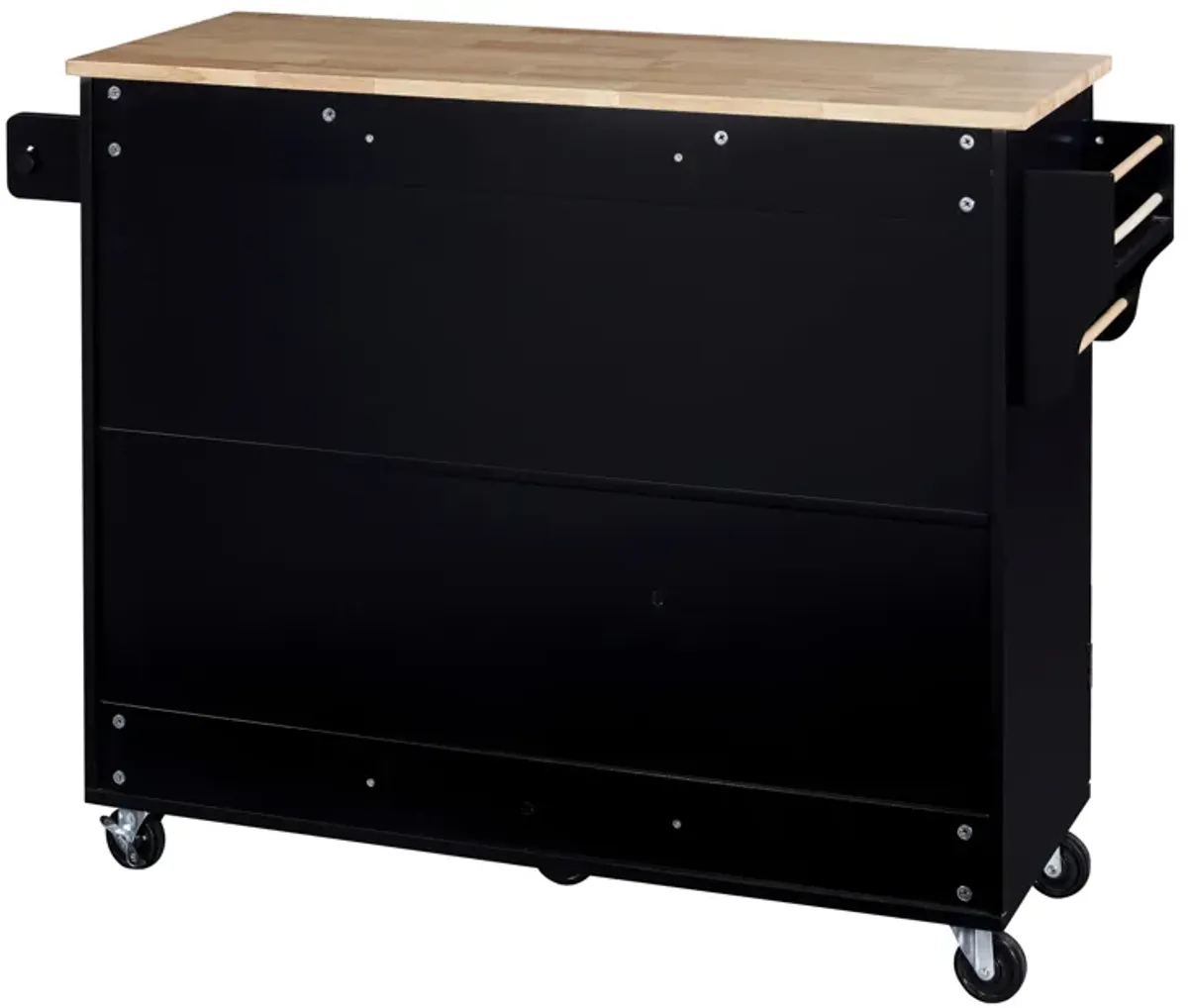 Merax Modern Kitchen Cart Rolling Kitchen Island with Storage