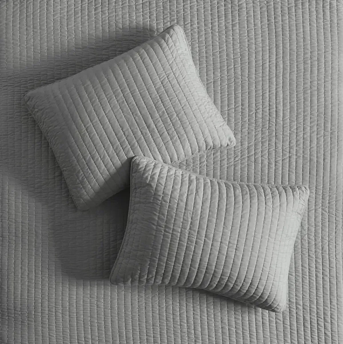 Gracie Mills Becker Cozy Reversible Pick Stitch Quilt Set with Matching Shams