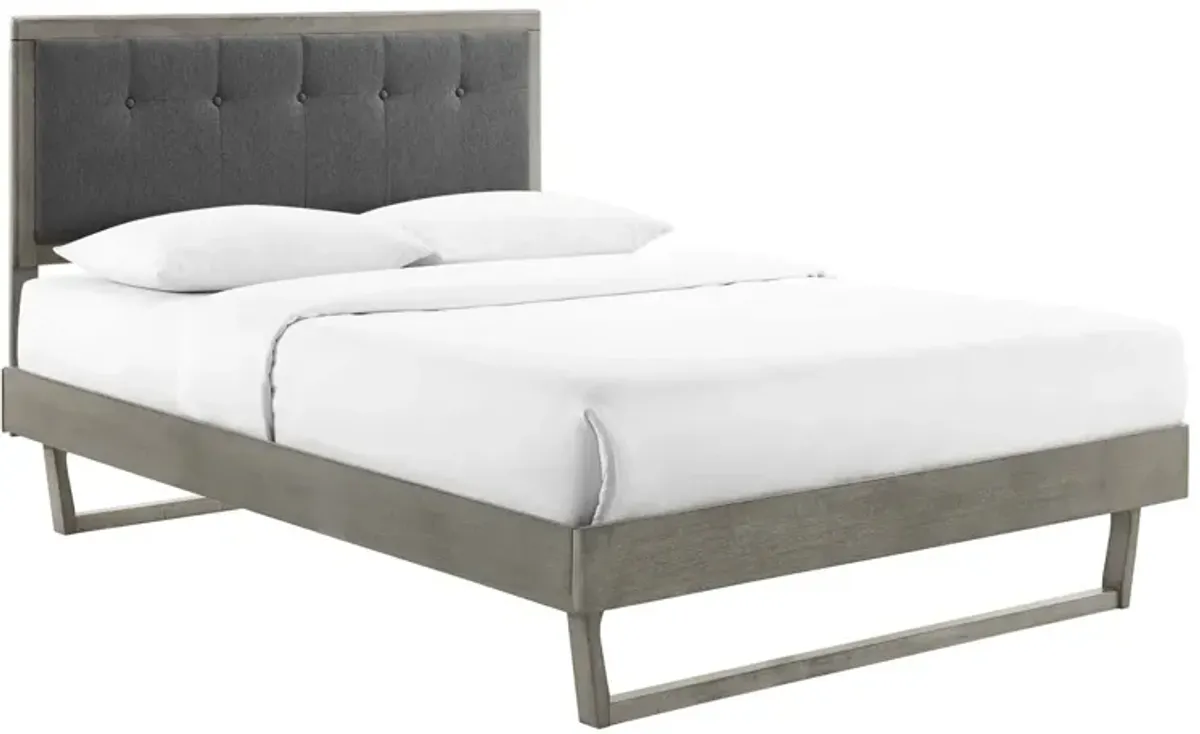 Modway - Willow King Wood Platform Bed with Angular Frame