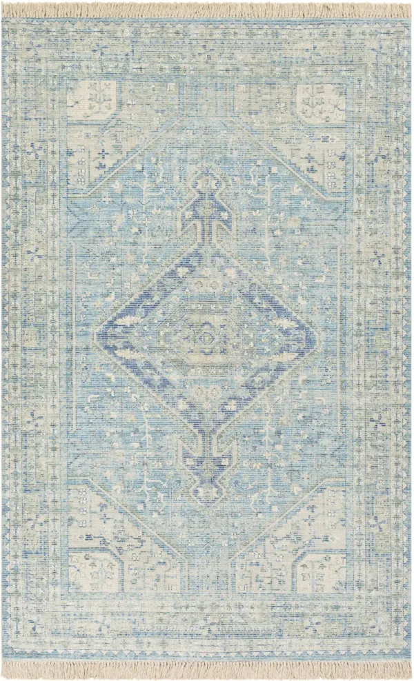 Zainab ZAI-2303 2'6' x 8' Blue Rug