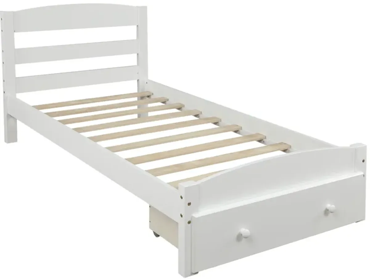 Merax Platform Twin Bed Frame