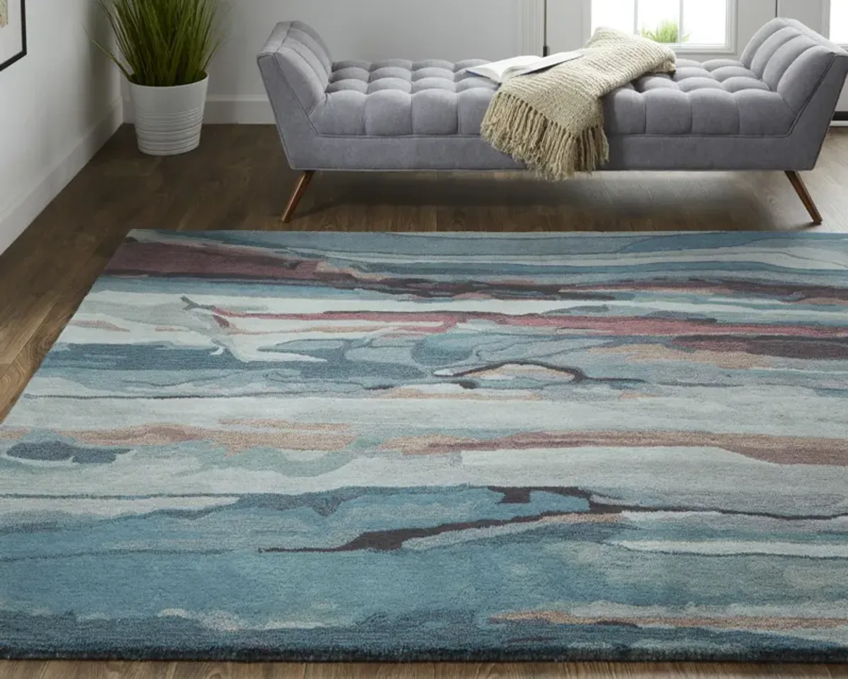 Amira 8634F Blue/Red/Ivory 8' x 10' Rug