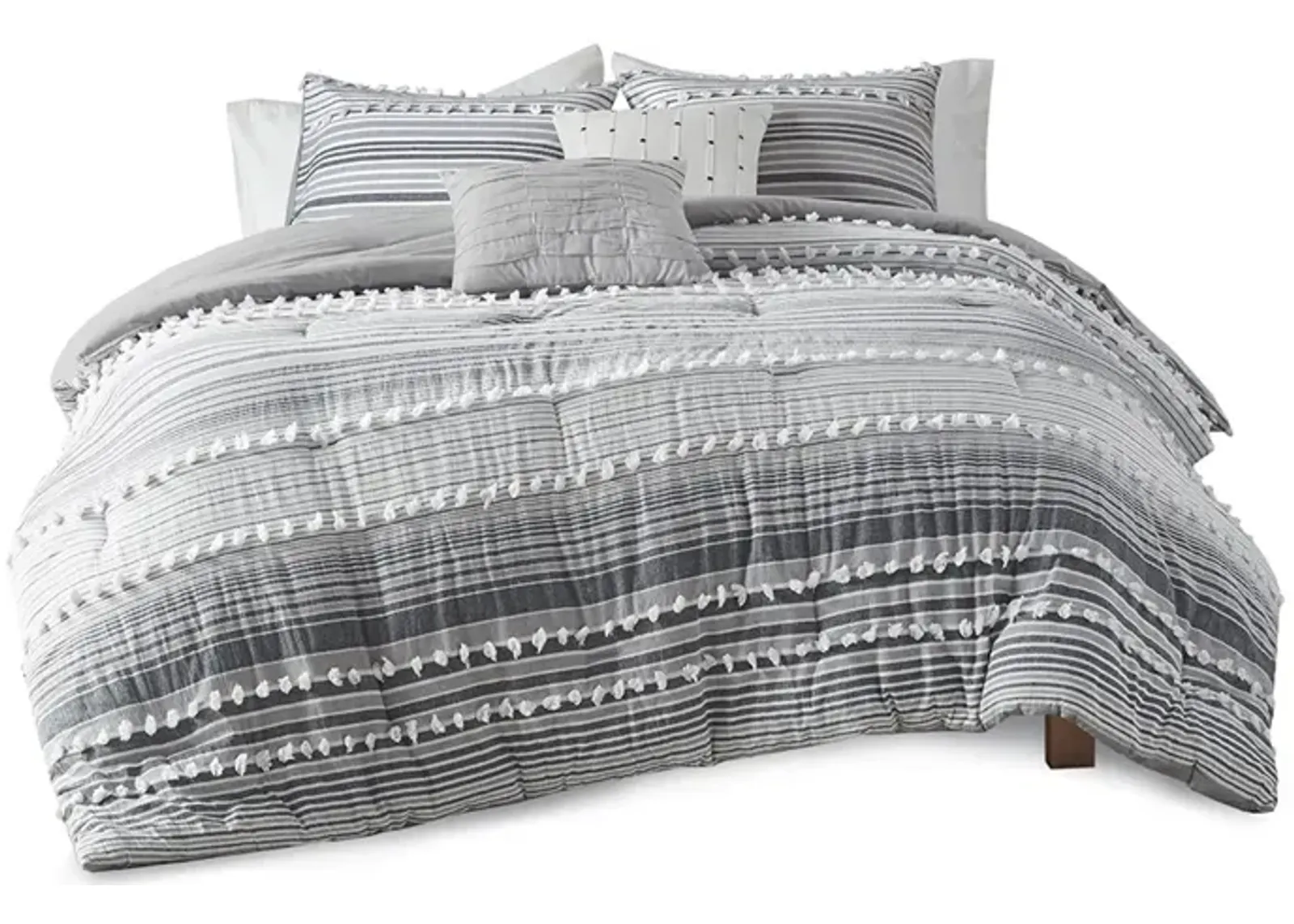 Gracie Mills Hector Pure Bliss Cotton Comforter Ensemble - Twin XL