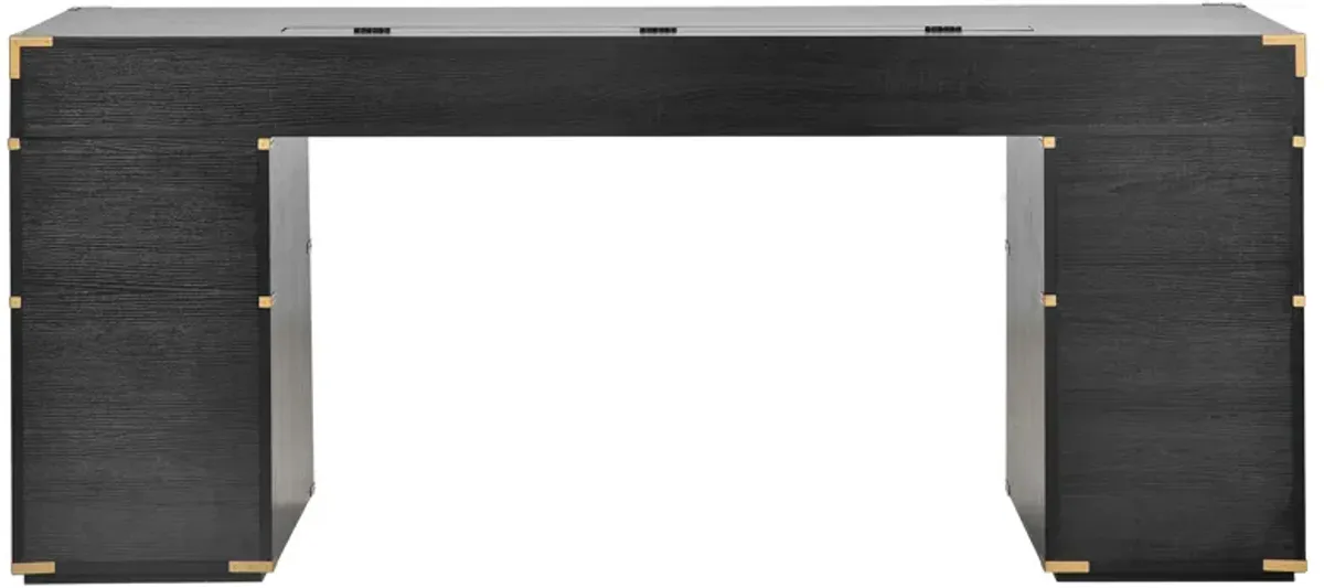 Merax 70"Classic Executive Desk with USB Ports