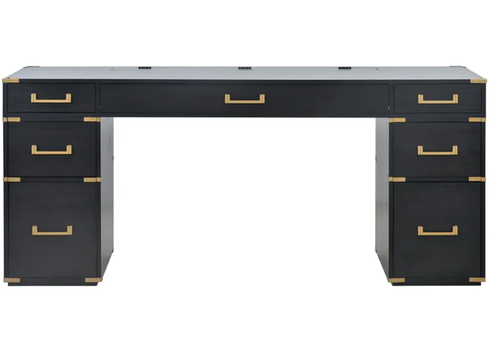 Merax 70"Classic Executive Desk with USB Ports