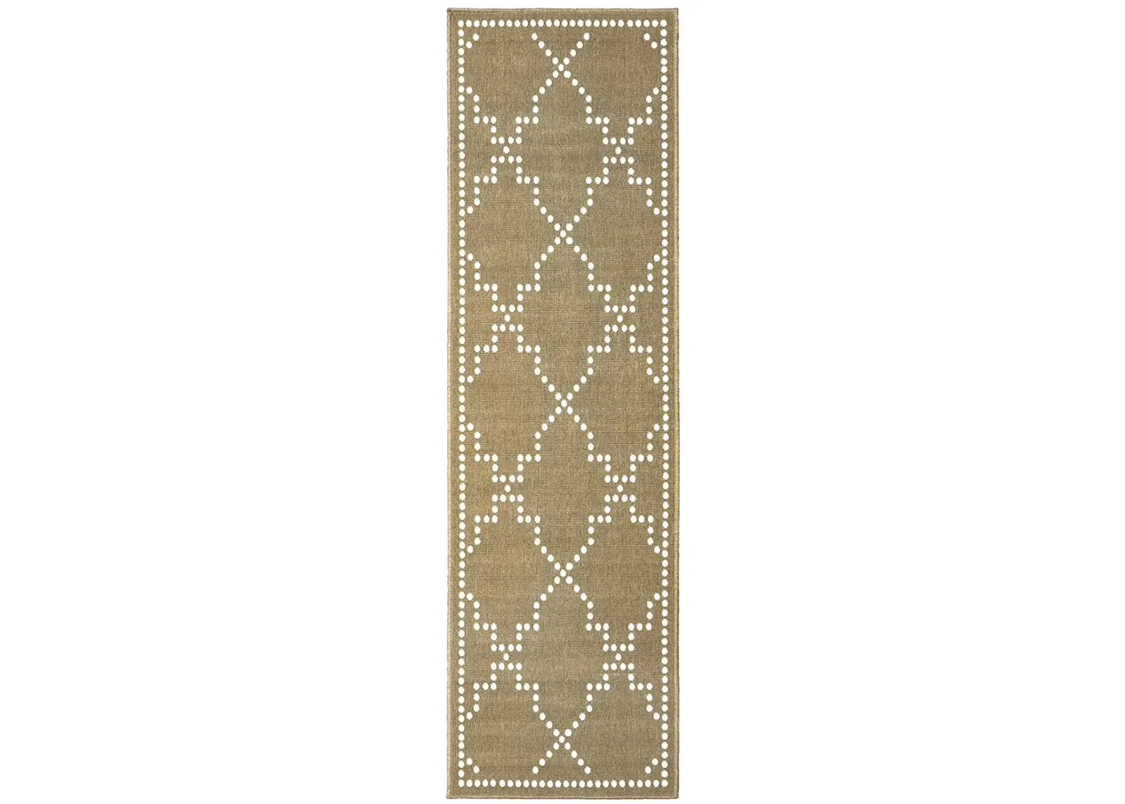 Marina 2'3" x 7'6" Tan Rug