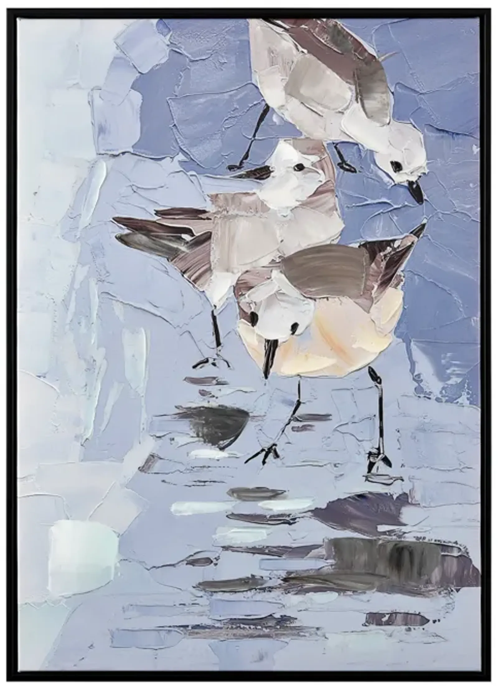 Seagull Abstract Framed Wall Art