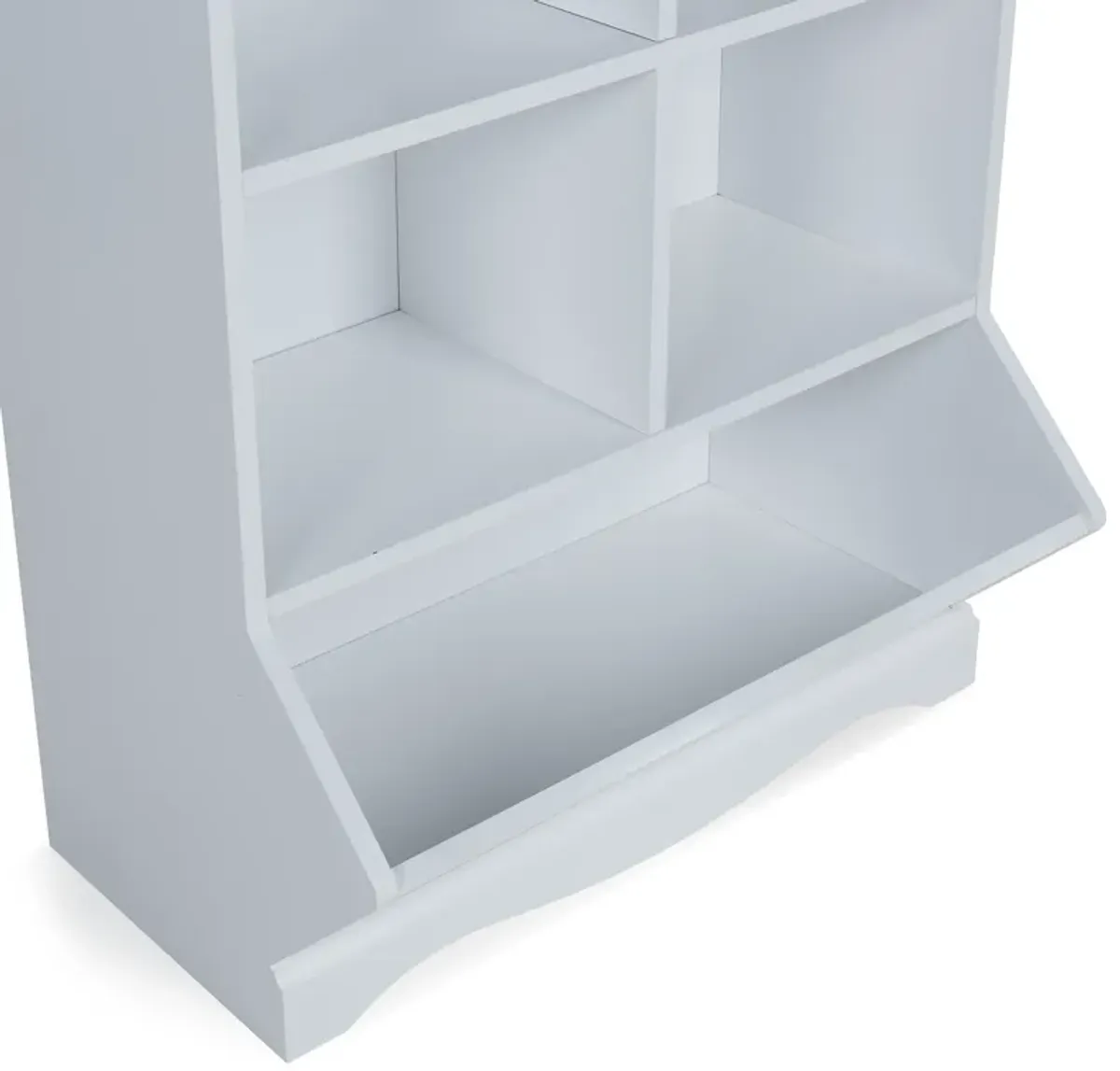 Five-Cubby Open Storage Cabinet