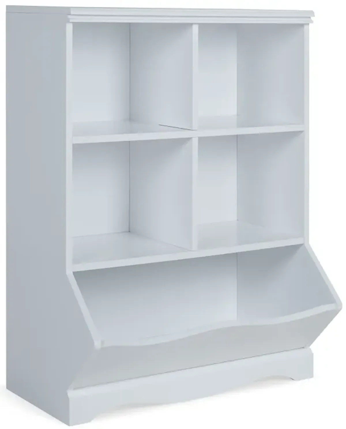 Five-Cubby Open Storage Cabinet