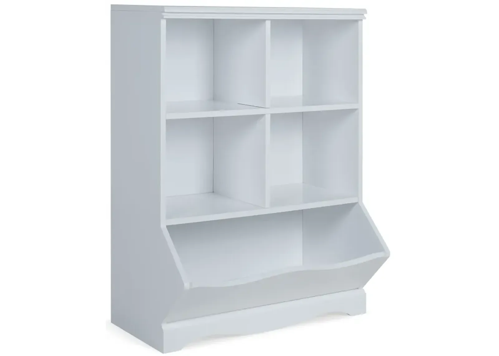 Five-Cubby Open Storage Cabinet