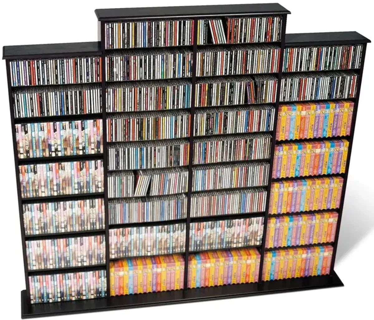 Prepac Black Quad Width Wall Storage