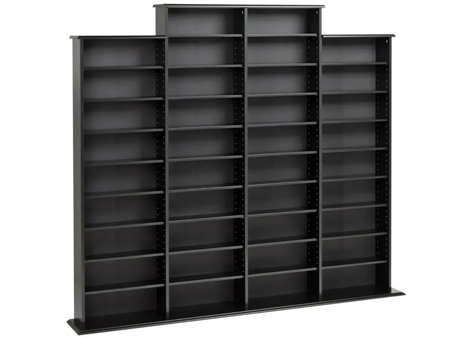 Prepac Black Quad Width Wall Storage