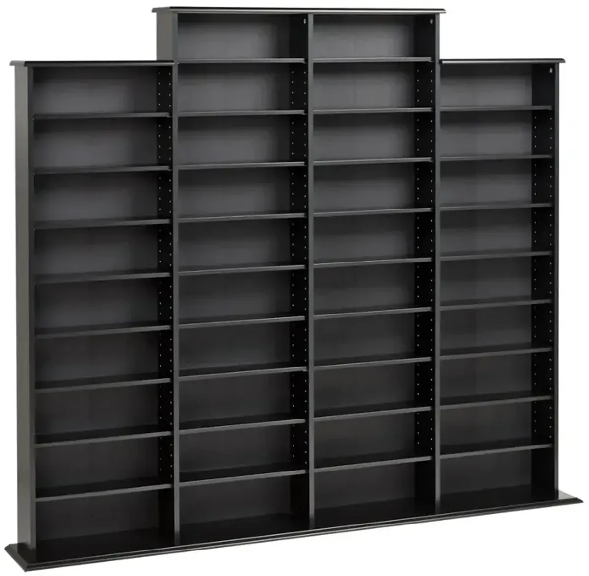 Prepac Black Quad Width Wall Storage