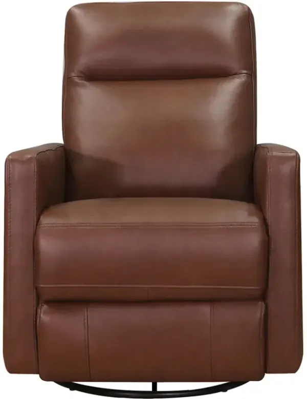 Ashby Power Headrest Swivel Glider Leather Recliner