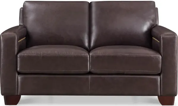 Alice 100% Top Grain Leather Loveseat