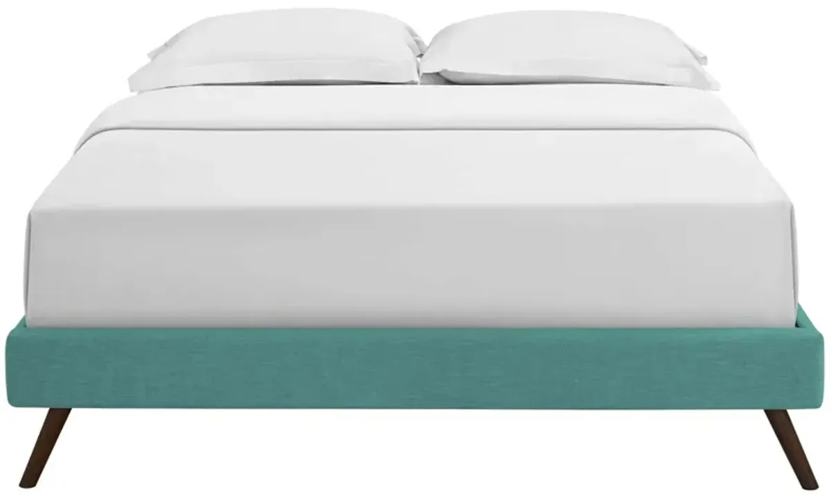 Modway - Loryn Queen Fabric Bed Frame with Round Splayed Legs