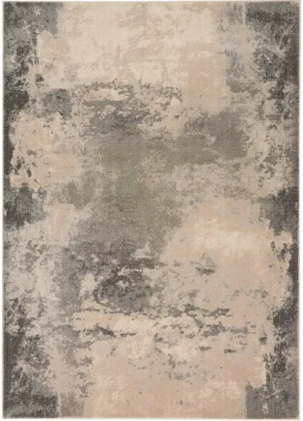 Maxell MAE13 Ivory/Gray 5'3" x 7'3" Rug