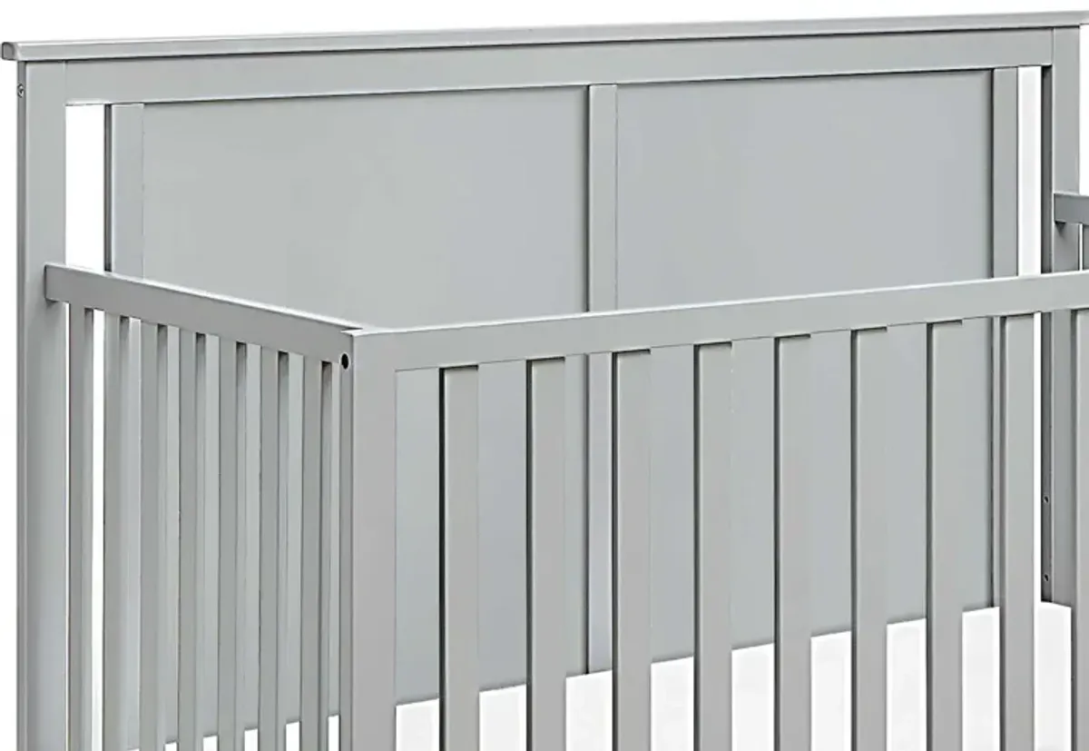 Suite Bebe Connelly Mini Crib Gray/Rockport Gray With Mattress Pad