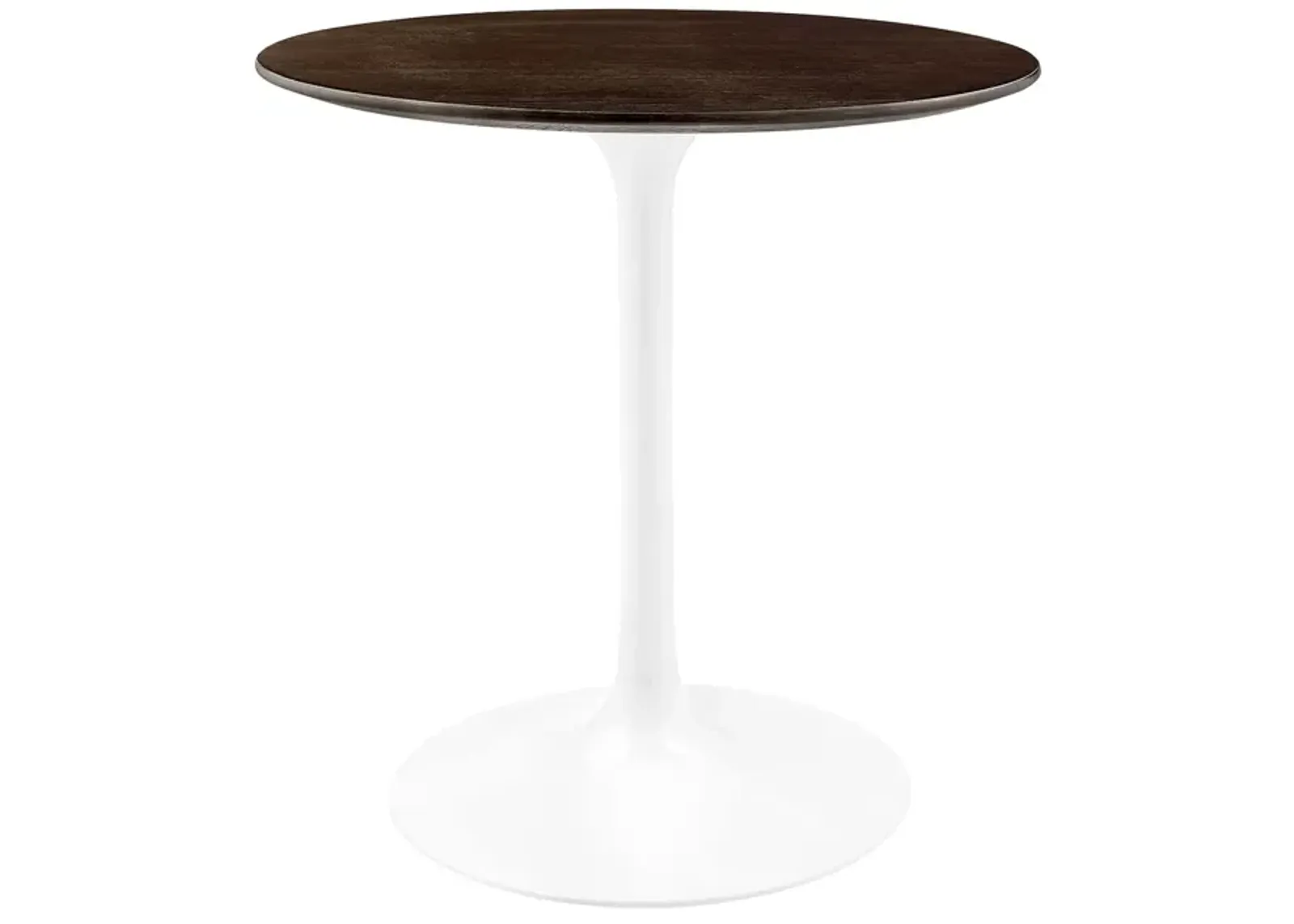 Modway - Lippa 28" Round Wood Grain Dining Table White Cherry Walnut