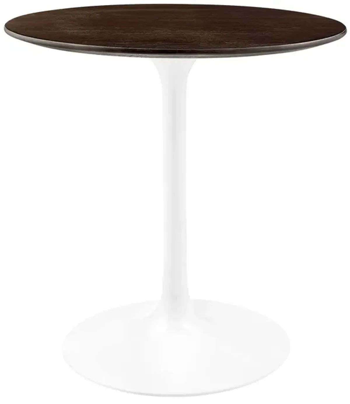 Modway - Lippa 28" Round Wood Grain Dining Table White Cherry Walnut