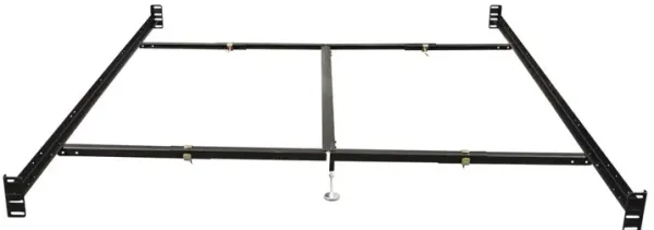 Hollywood Bed Frame Bolt On Bed Rails Queen/Eastern King with center support and 2 Glides