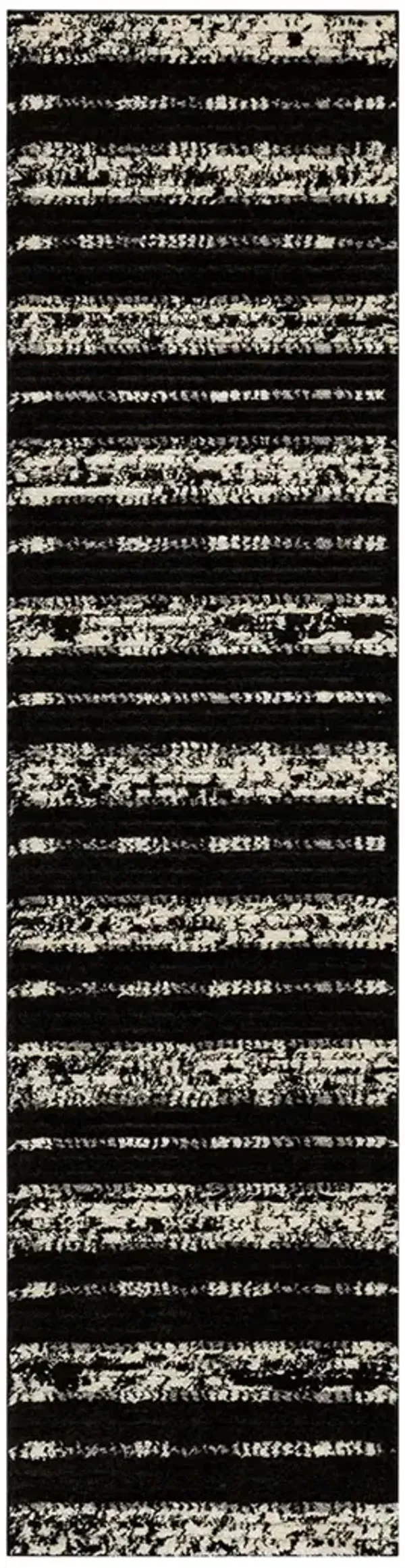 Traverse By Bobby Berk Traverse Lanes Charcoal 2' X 8' Rug