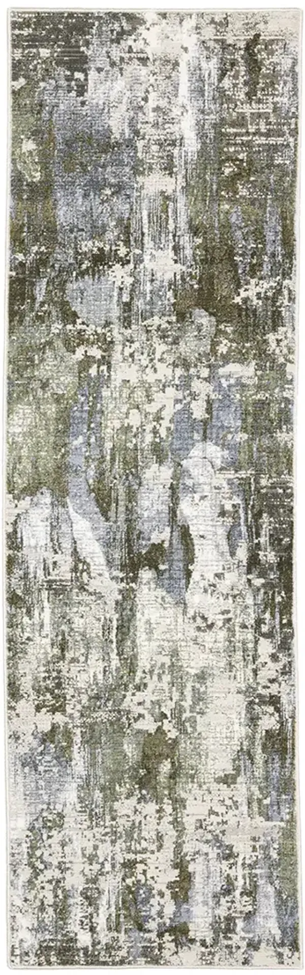 Caravan 2'3" x 7'6" Green Rug