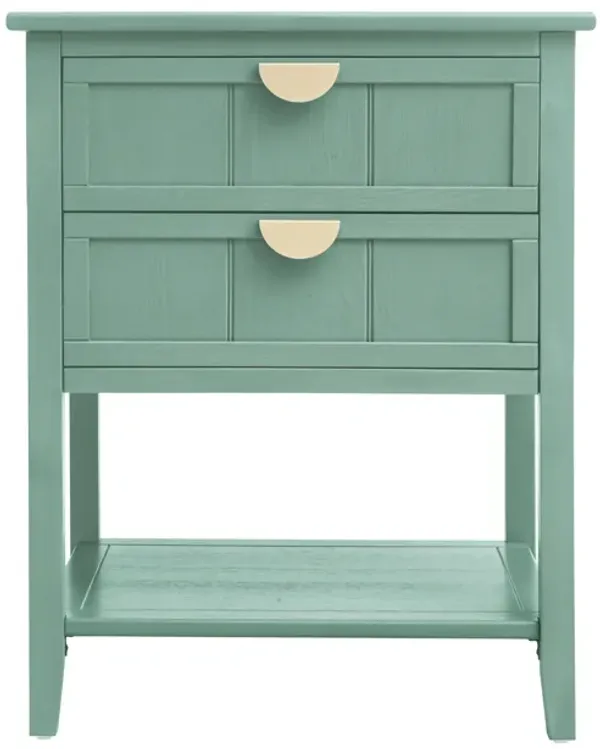 2 Drawer Side table,American style, End table,Suitable for bedroom, living room
