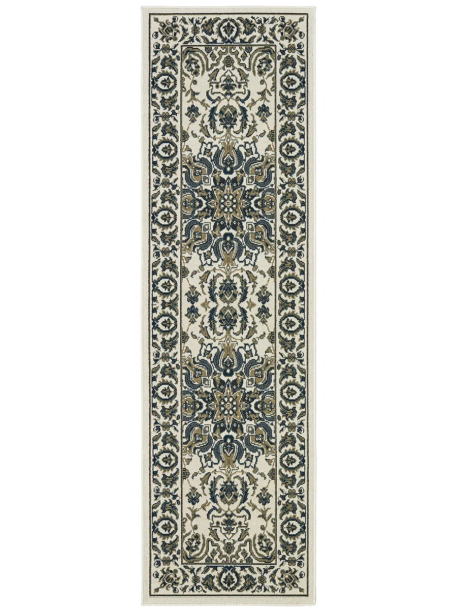 Marina 2'3" x 7'6" Ivory Rug