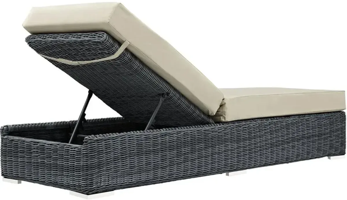 Modway Summon Outdoor Patio Sunbrella Chaise Lounge