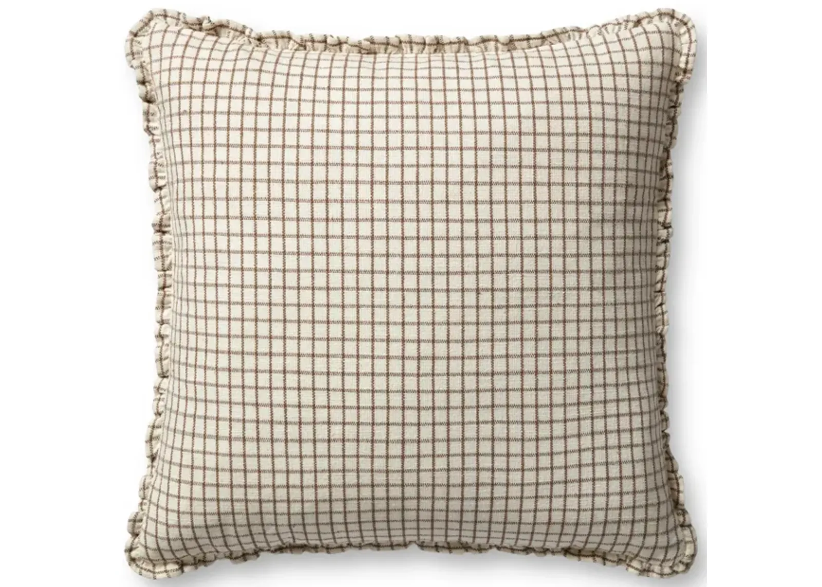 Dinah PCJ0012 Ivory /Earth 22''x22'' Down Pillow by Chris Loves Julia x Loloi