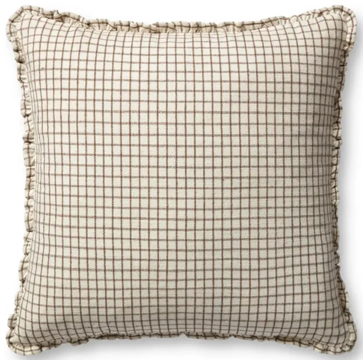 Dinah PCJ0012 Ivory /Earth 22''x22'' Down Pillow by Chris Loves Julia x Loloi