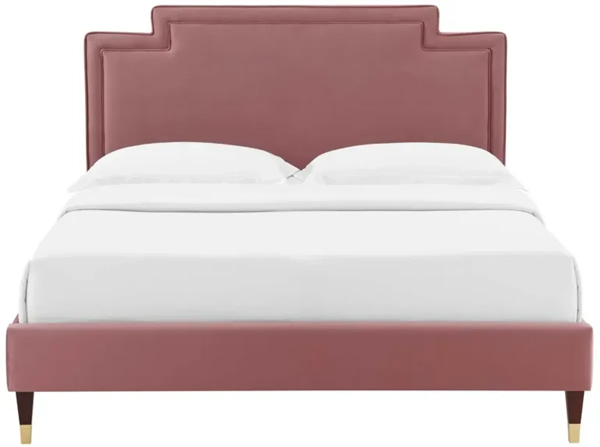 Modway - Liva Performance Velvet Queen Bed