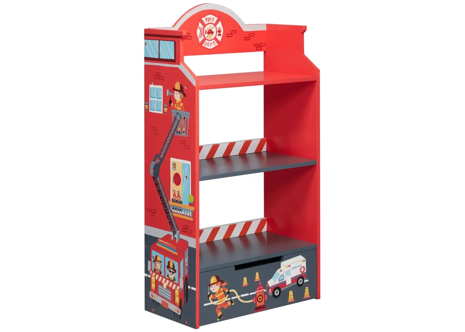 Fantasy Fields - Toy Furniture -Little Fire Fighters Bookshelf