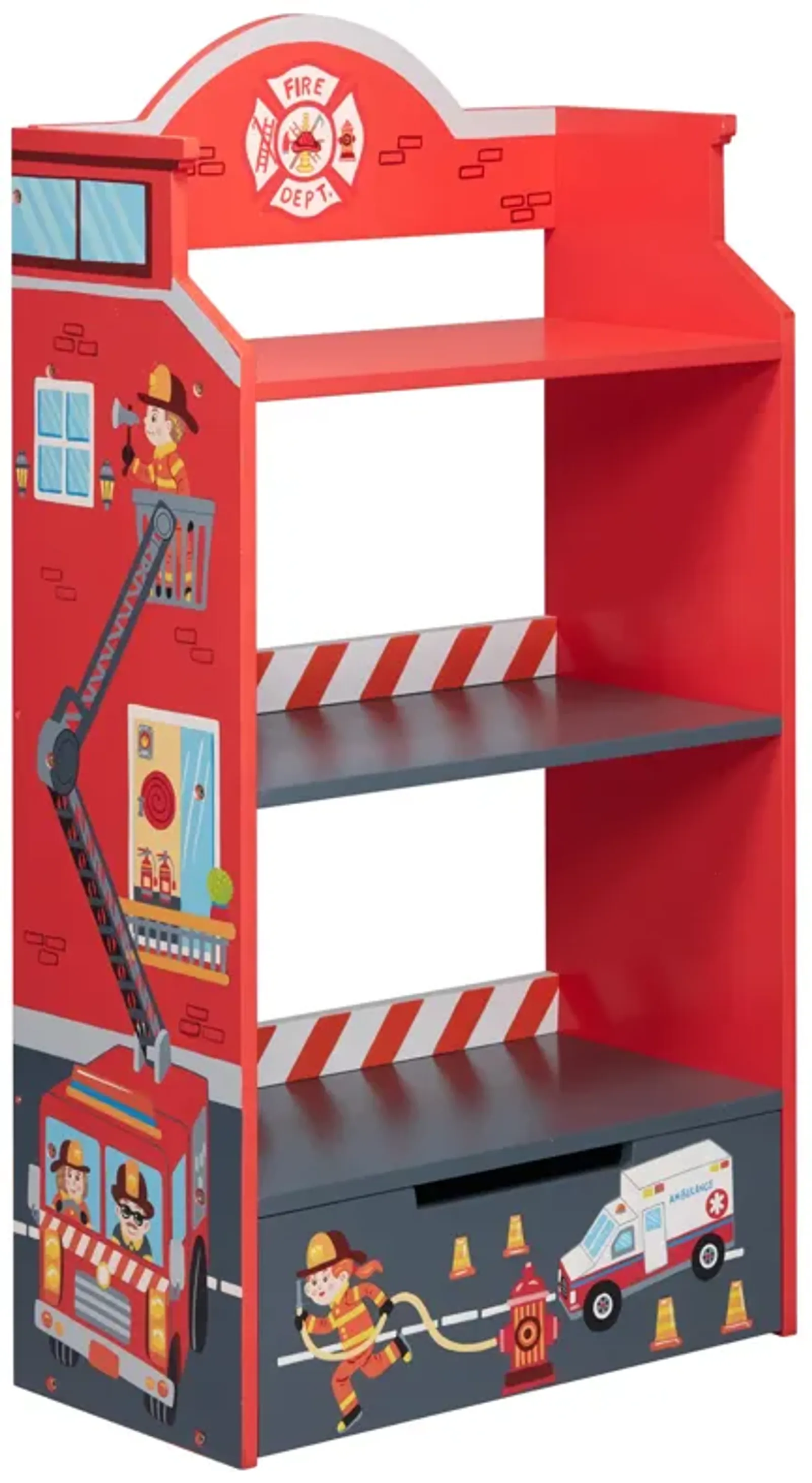 Fantasy Fields - Toy Furniture -Little Fire Fighters Bookshelf