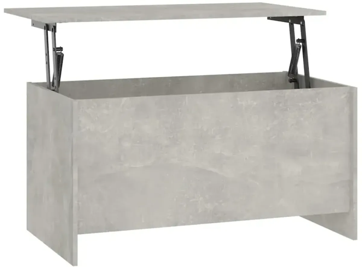 Coffee Table Concrete Gray 40.2"x21.9"x20.7" Engineered Wood