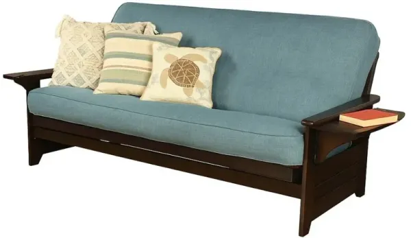 Phoenix Frame-Espresso Finish-Linen Aqua Mattress