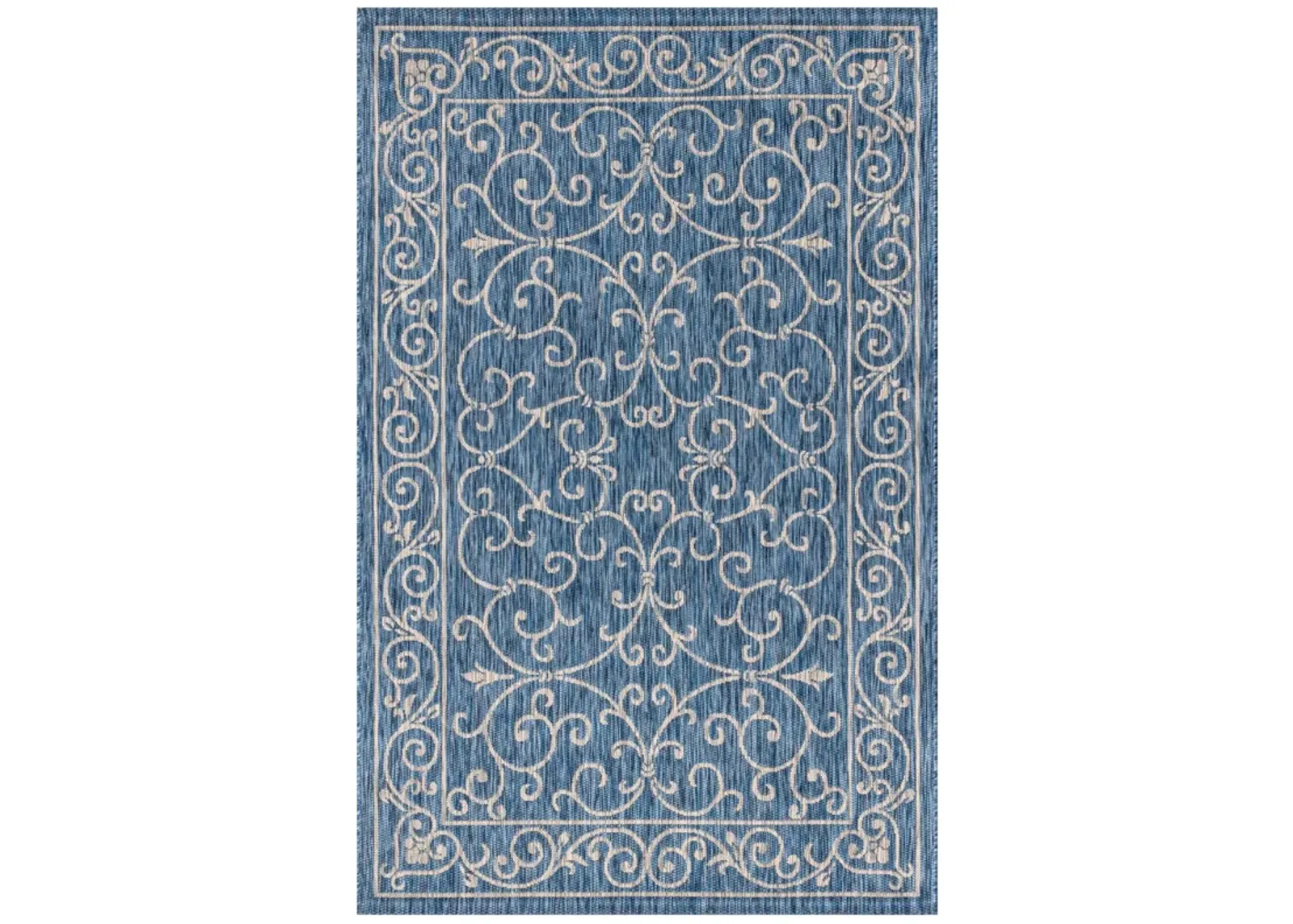 Charleston Vintage Filigree Textured Weave Indoor/Outdoor Area Rug