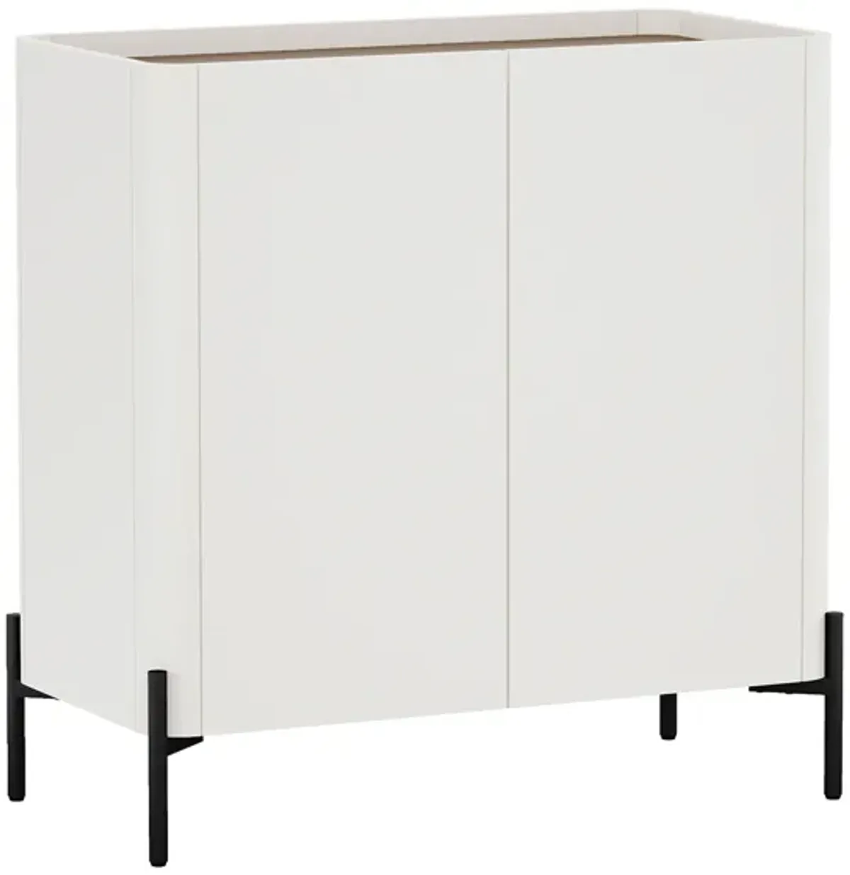 Abbey Beige Accent Cabinet and Decor Cabinet Set