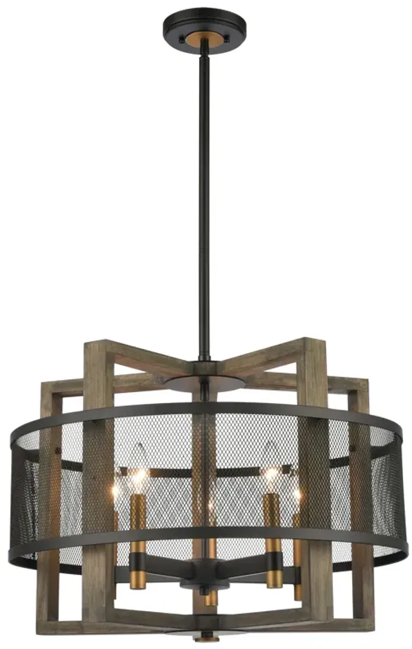 Woodbridge 22" Wide 5 Light Chandelier